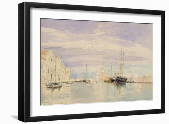 The Giudecca with S. Giorgio Maggiore, Venice, 1857-James Holland-Framed Giclee Print