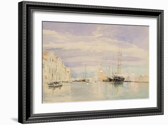 The Giudecca with S. Giorgio Maggiore, Venice, 1857-James Holland-Framed Giclee Print