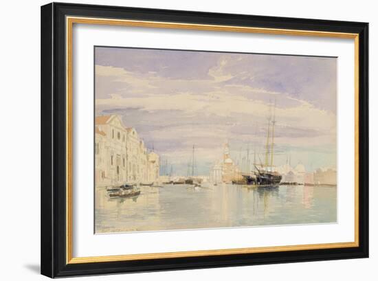 The Giudecca with S. Giorgio Maggiore, Venice, 1857-James Holland-Framed Giclee Print