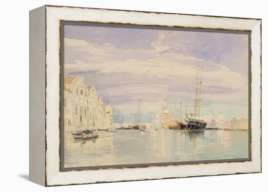 The Giudecca with S. Giorgio Maggiore, Venice, 1857-James Holland-Framed Premier Image Canvas