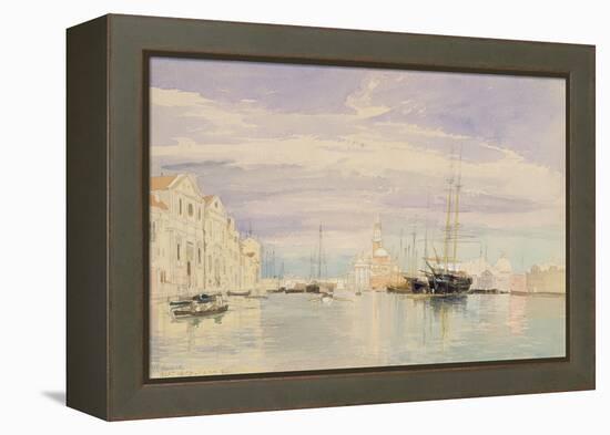 The Giudecca with S. Giorgio Maggiore, Venice, 1857-James Holland-Framed Premier Image Canvas