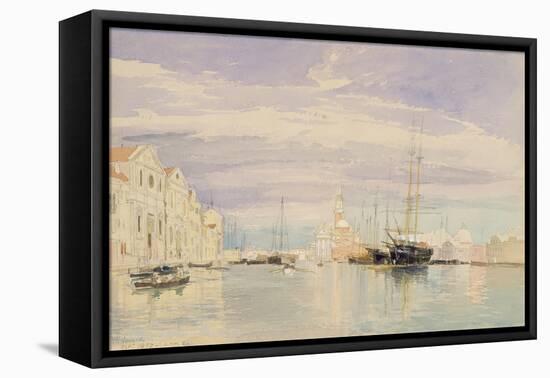 The Giudecca with S. Giorgio Maggiore, Venice, 1857-James Holland-Framed Premier Image Canvas