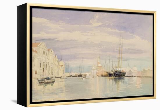 The Giudecca with S. Giorgio Maggiore, Venice, 1857-James Holland-Framed Premier Image Canvas