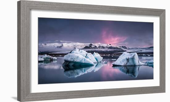 The Glacier Lagoon-Andreas Wonisch-Framed Photographic Print