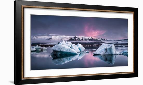 The Glacier Lagoon-Andreas Wonisch-Framed Photographic Print