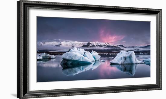 The Glacier Lagoon-Andreas Wonisch-Framed Photographic Print