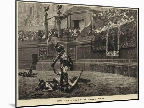 The Gladiators, Pollice Verso-null-Mounted Giclee Print