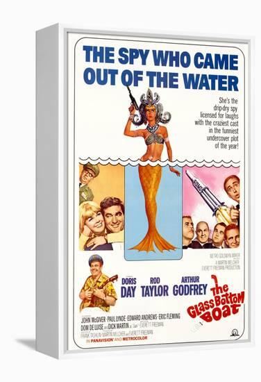The Glass Bottom Boat, with Edward Andrews, Doris Day, Arthur Godfrey, and Rod Taylor, 1966-null-Framed Stretched Canvas