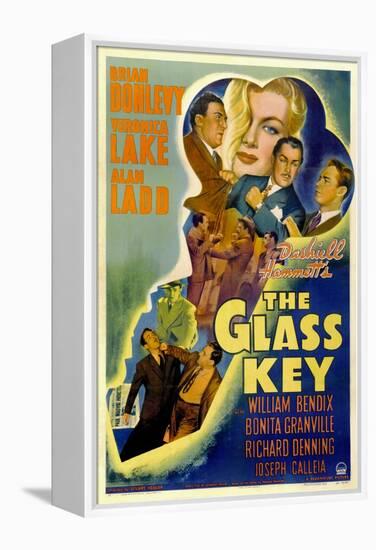 The Glass Key, William Bendix, Veronica Lake, Brian Donlevy, Alan Ladd, 1942-null-Framed Stretched Canvas