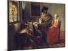 The Glass of Wine, about 1660/61-Johannes Vermeer-Mounted Giclee Print