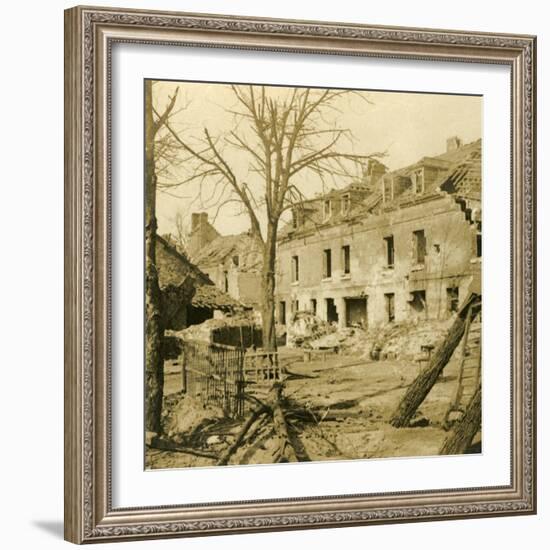 The glassworks at Soissons, northern France, c1914-c1918-Unknown-Framed Photographic Print