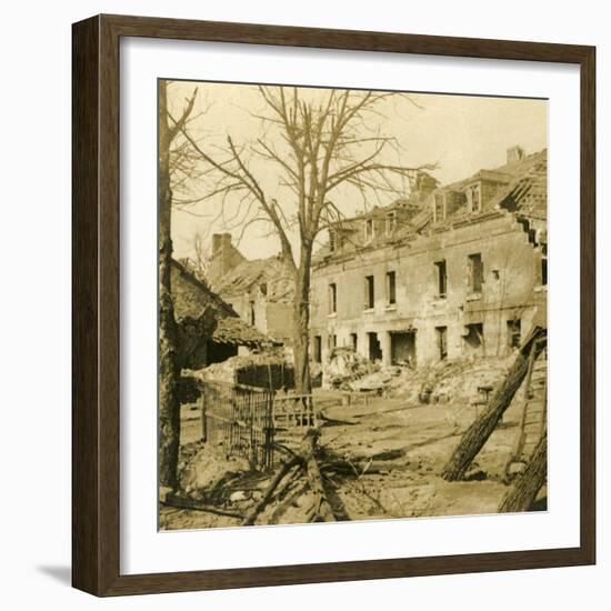 The glassworks at Soissons, northern France, c1914-c1918-Unknown-Framed Photographic Print