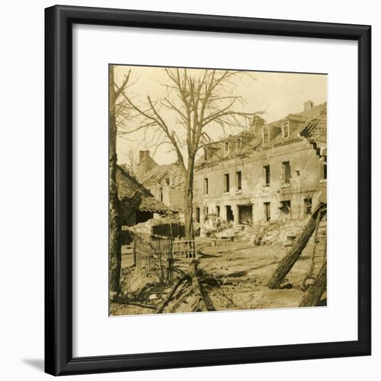 The glassworks at Soissons, northern France, c1914-c1918-Unknown-Framed Photographic Print