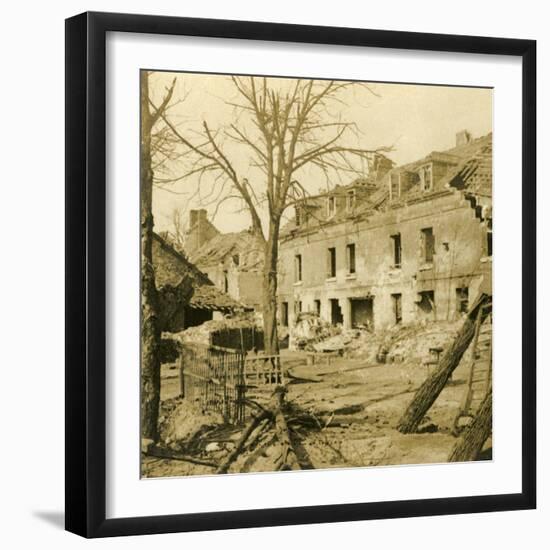 The glassworks at Soissons, northern France, c1914-c1918-Unknown-Framed Photographic Print