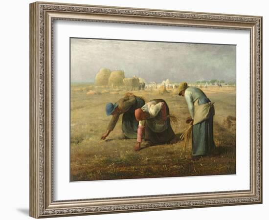 The Gleaners, 1857-Jean-François Millet-Framed Giclee Print