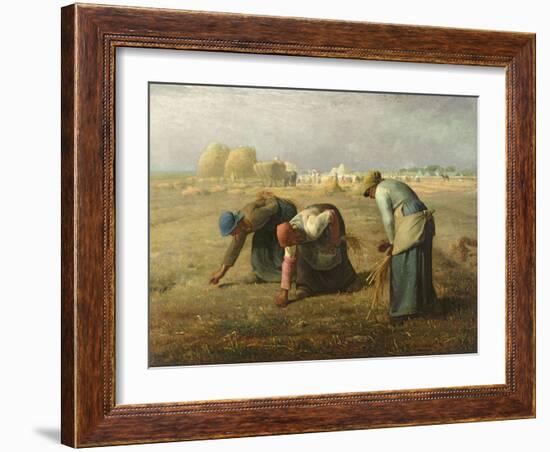 The Gleaners, 1857-Jean-François Millet-Framed Giclee Print