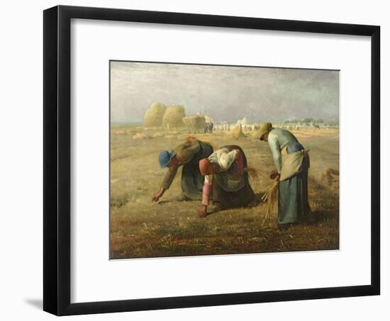 The Gleaners, 1857-Jean-François Millet-Framed Giclee Print