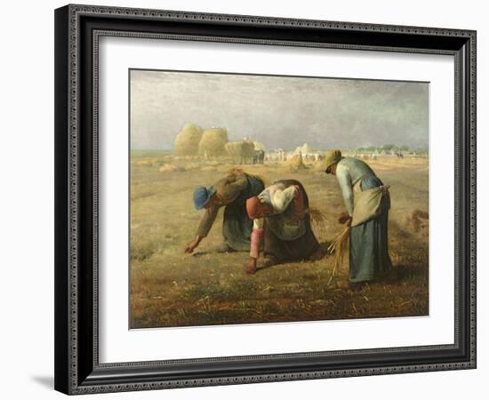 The Gleaners, 1857-Jean-François Millet-Framed Giclee Print