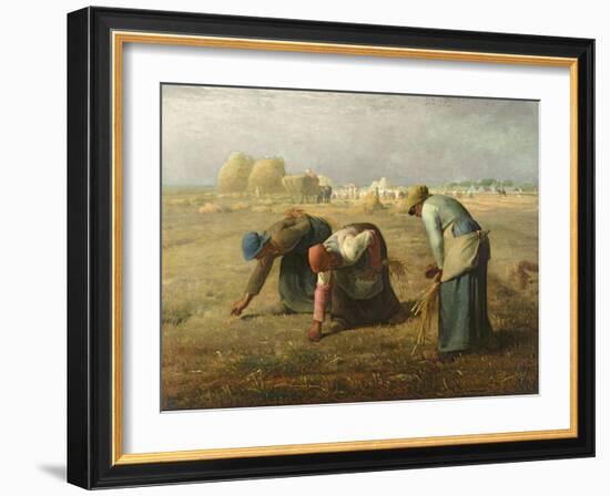 The Gleaners, 1857-Jean-François Millet-Framed Giclee Print