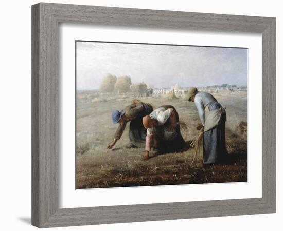 The Gleaners, 1857-Jean Francois Millet-Framed Giclee Print