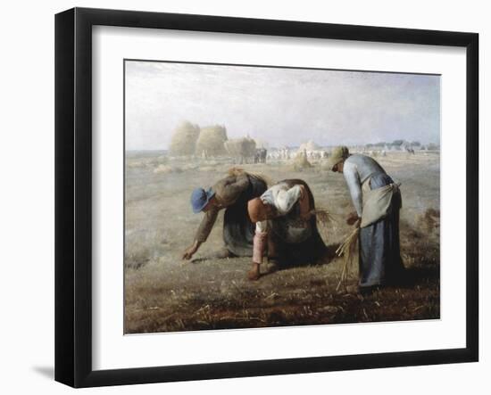 The Gleaners, 1857-Jean Francois Millet-Framed Giclee Print