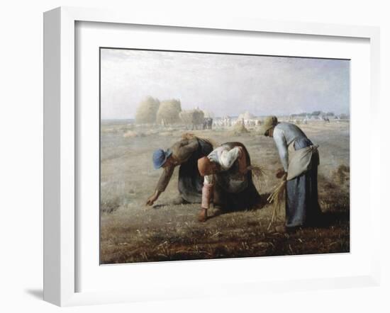 The Gleaners, 1857-Jean Francois Millet-Framed Giclee Print