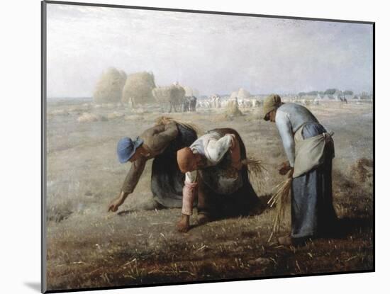 The Gleaners, 1857-Jean Francois Millet-Mounted Giclee Print