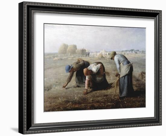 The Gleaners, 1857-Jean Francois Millet-Framed Giclee Print