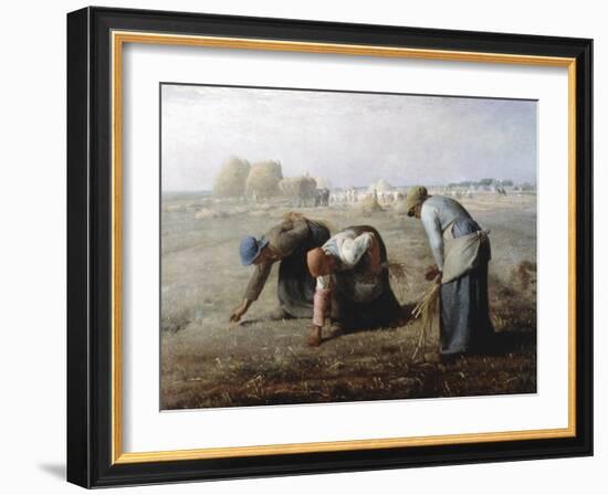 The Gleaners, 1857-Jean Francois Millet-Framed Giclee Print