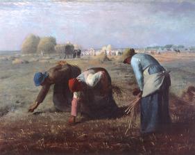 The Gleaners, c.1857-Jean-François Millet-Framed Textured Art