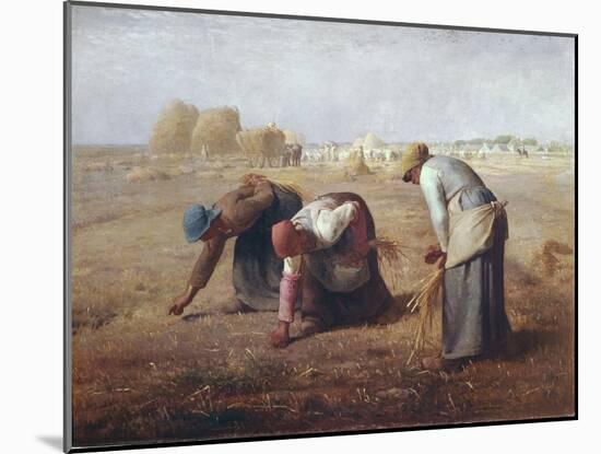 The Gleaners (Des Glaneuses Ou Les Glaneuses)-Jean-François Millet-Mounted Art Print