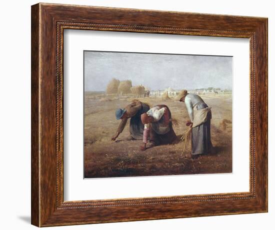 The Gleaners (Des Glaneuses Ou Les Glaneuses)-Jean-François Millet-Framed Premium Giclee Print