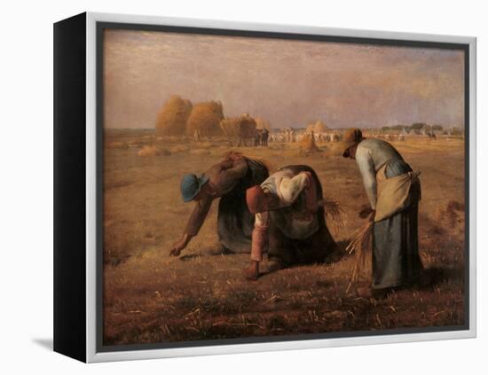 The Gleaners-Jean-François Millet-Framed Premier Image Canvas