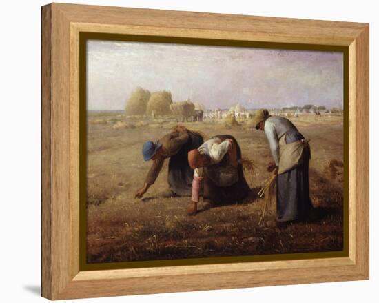 The Gleaners-Jean-François Millet-Framed Premier Image Canvas