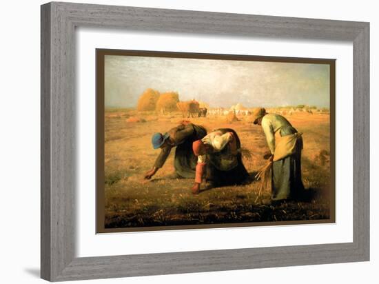 The Gleaners-Jean-Fran?ois Millet-Framed Art Print