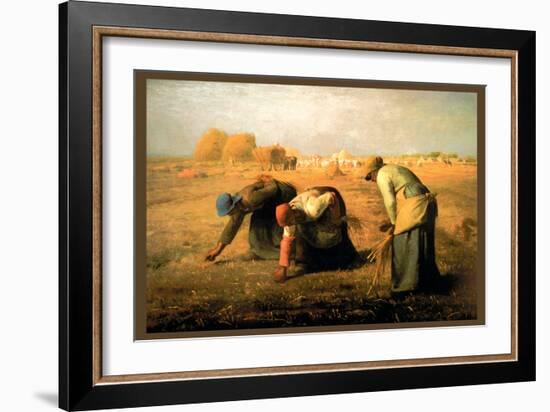 The Gleaners-Jean-Fran?ois Millet-Framed Art Print