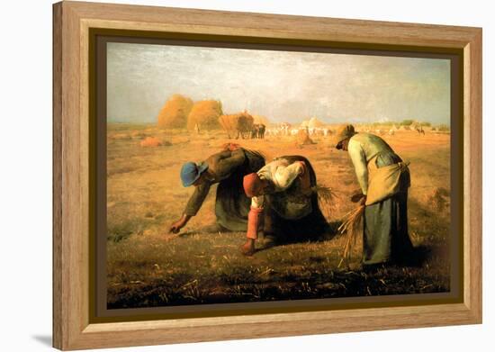 The Gleaners-Jean-Fran?ois Millet-Framed Stretched Canvas