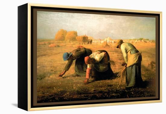 The Gleaners-Jean-Fran?ois Millet-Framed Stretched Canvas