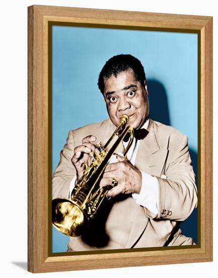 THE GLENN MILLER STORY, Louis Armstrong, 1954-null-Framed Stretched Canvas