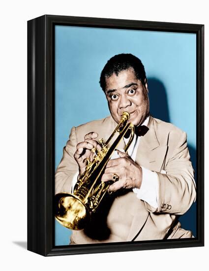 THE GLENN MILLER STORY, Louis Armstrong, 1954-null-Framed Stretched Canvas