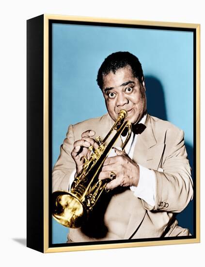 THE GLENN MILLER STORY, Louis Armstrong, 1954-null-Framed Stretched Canvas