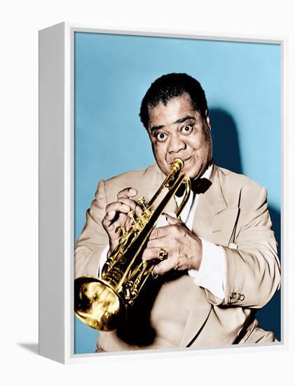 THE GLENN MILLER STORY, Louis Armstrong, 1954-null-Framed Stretched Canvas