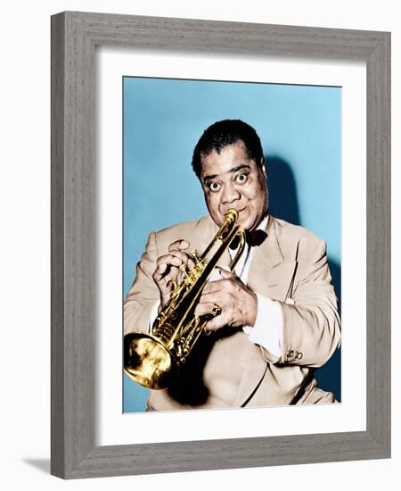 THE GLENN MILLER STORY, Louis Armstrong, 1954-null-Framed Photo