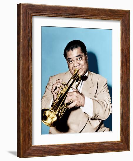 THE GLENN MILLER STORY, Louis Armstrong, 1954-null-Framed Photo