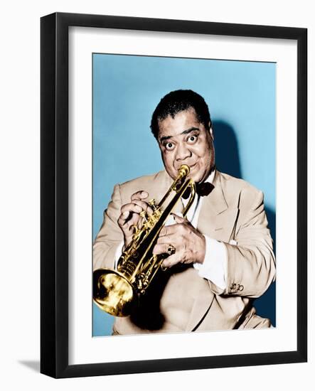 THE GLENN MILLER STORY, Louis Armstrong, 1954-null-Framed Photo