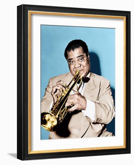 THE GLENN MILLER STORY, Louis Armstrong, 1954-null-Framed Photo