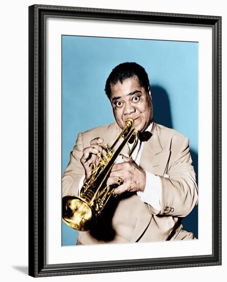 THE GLENN MILLER STORY, Louis Armstrong, 1954-null-Framed Photo