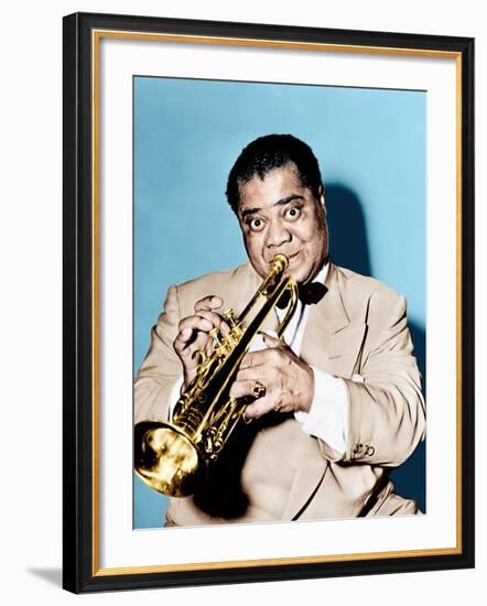 THE GLENN MILLER STORY, Louis Armstrong, 1954-null-Framed Photo