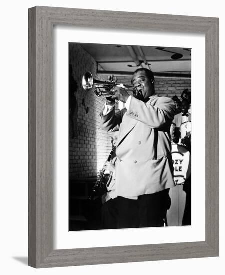 The Glenn Miller Story, Louis Armstrong, 1954-null-Framed Premium Photographic Print