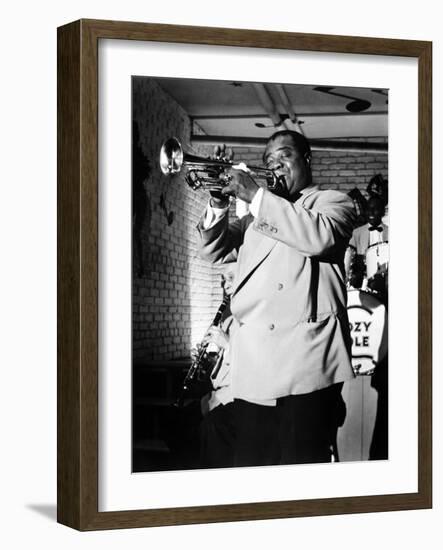 The Glenn Miller Story, Louis Armstrong, 1954-null-Framed Premium Photographic Print